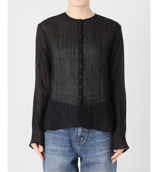 Spick and Span「クレープクルーネックブラウス」|シャツ・ブラウス|