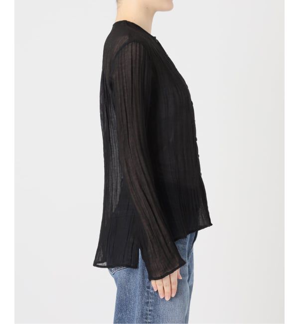 Spick and Span「クレープクルーネックブラウス」|シャツ・ブラウス|