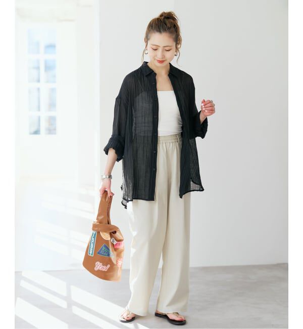 Spick and Span「クレープルーズシャツ」|シャツ・ブラウス|