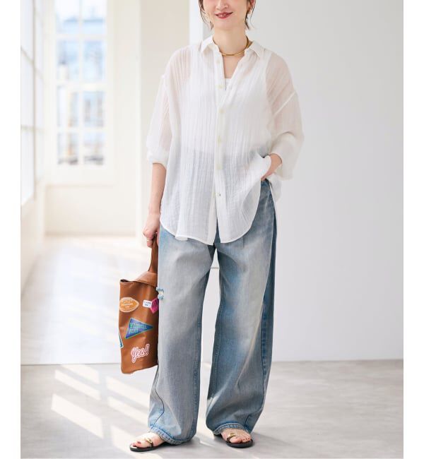 Spick and Span「クレープルーズシャツ」|シャツ・ブラウス|