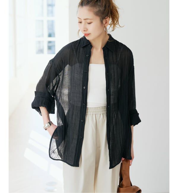 Spick and Span「クレープルーズシャツ」|シャツ・ブラウス|