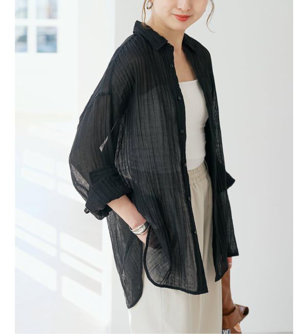 Spick and Span「クレープルーズシャツ」|シャツ・ブラウス|