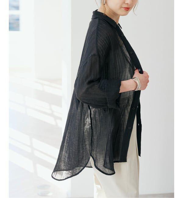 Spick and Span「クレープルーズシャツ」|シャツ・ブラウス|