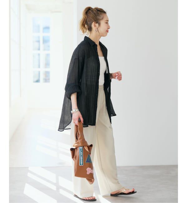 Spick and Span「クレープルーズシャツ」|シャツ・ブラウス|