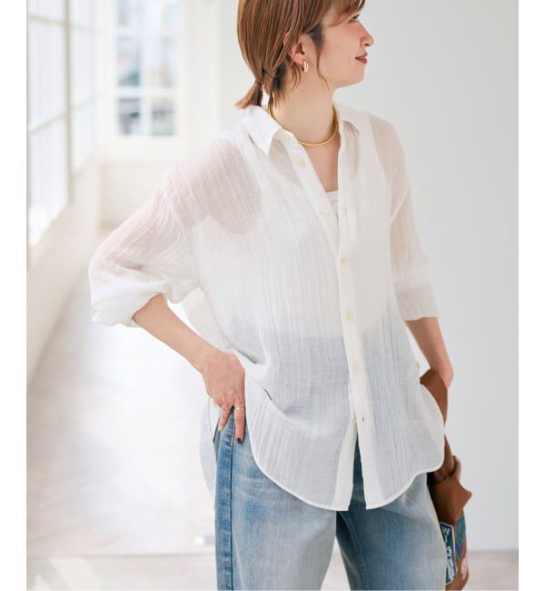 Spick and Span「クレープルーズシャツ」|シャツ・ブラウス|ホワイト A