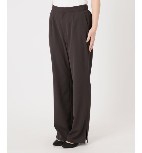 Spick and Span「ストレッチサイドスリットパンツ」|スラックス|