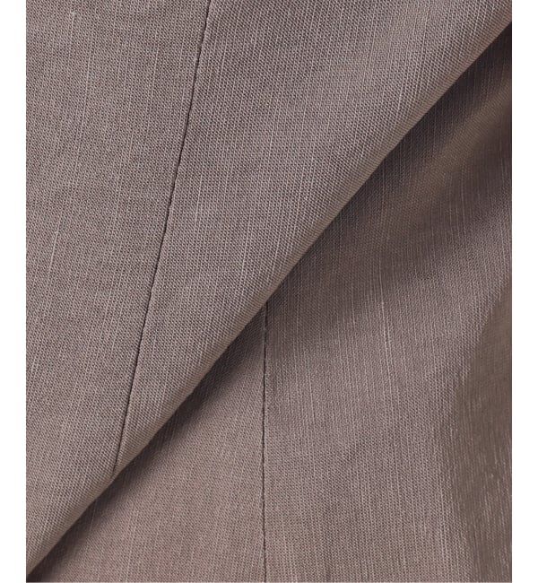 NOBLE「ELENI/エルニ ラスターストレッチジャケット」|ノーカラージャケット|