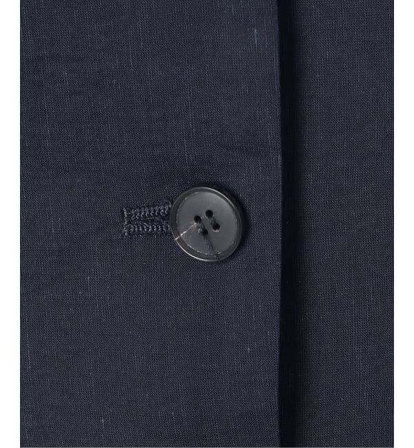 NOBLE「ELENI/エルニ ラスターストレッチジャケット」|ノーカラージャケット|