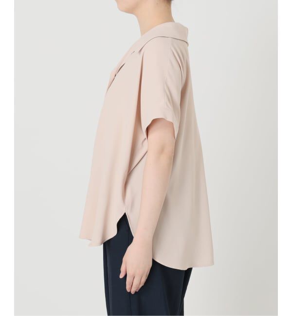  「【洗える】スキッパーカラーフレンチシャツ」|シャツ・ブラウス|