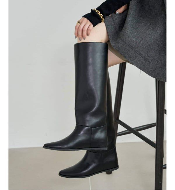  「《追加5》2cmワイドシャフトロングブーツ」|ロングブーツ|