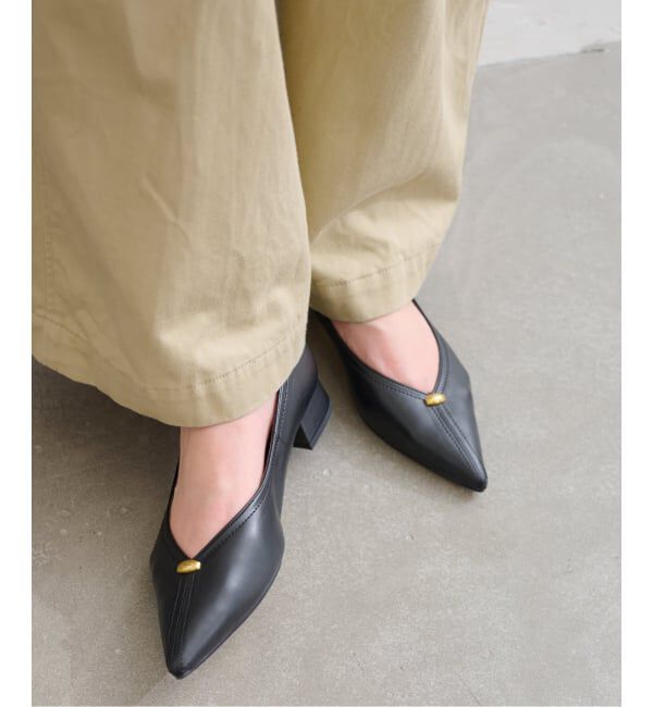  「《追加》3cmVカットメタルパンプス」|パンプス|