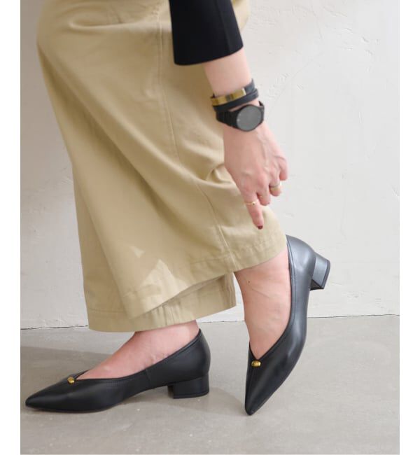  「《追加》3cmVカットメタルパンプス」|パンプス|