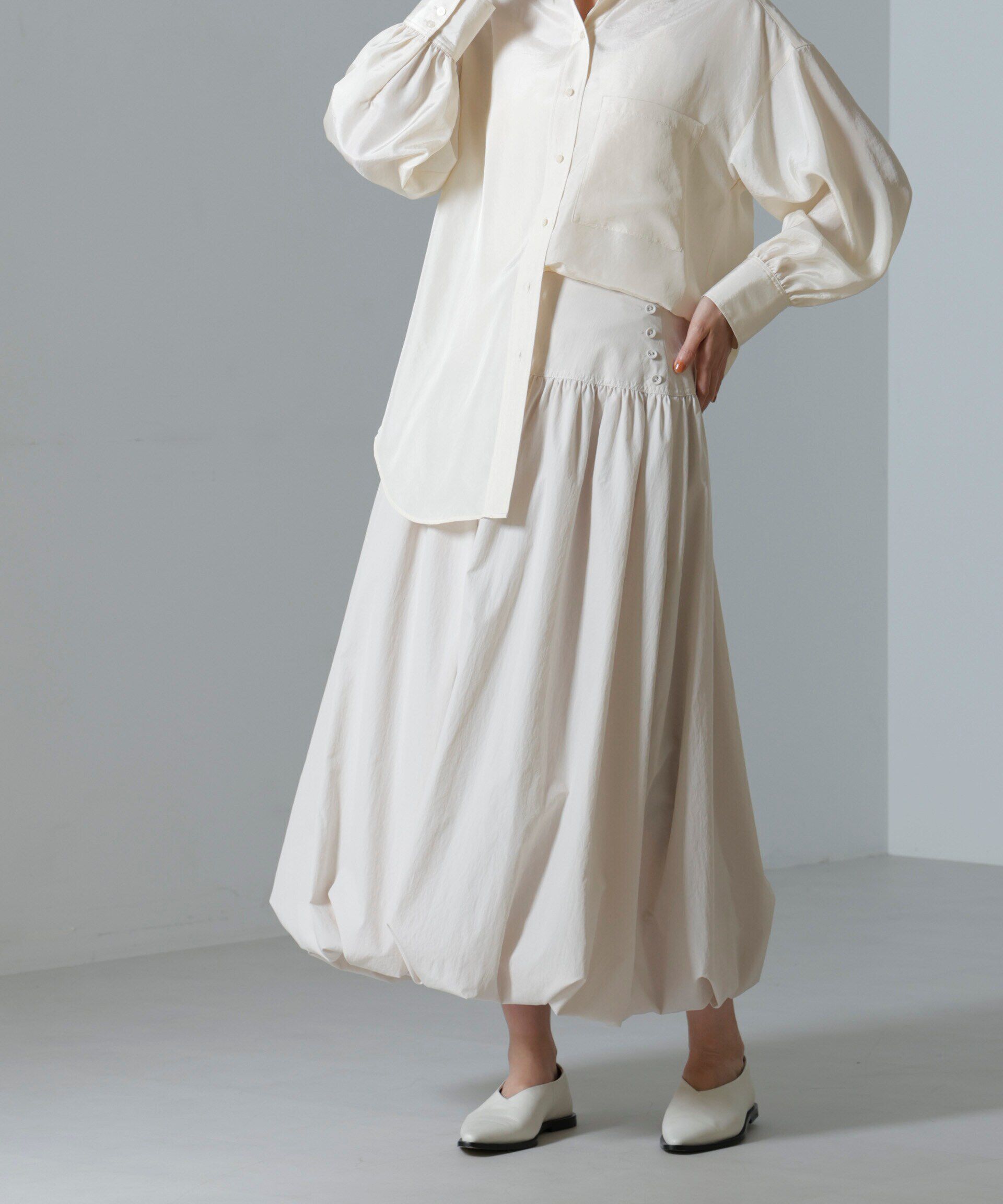 nano･universe「タフタバルーンスカート」|スカート|