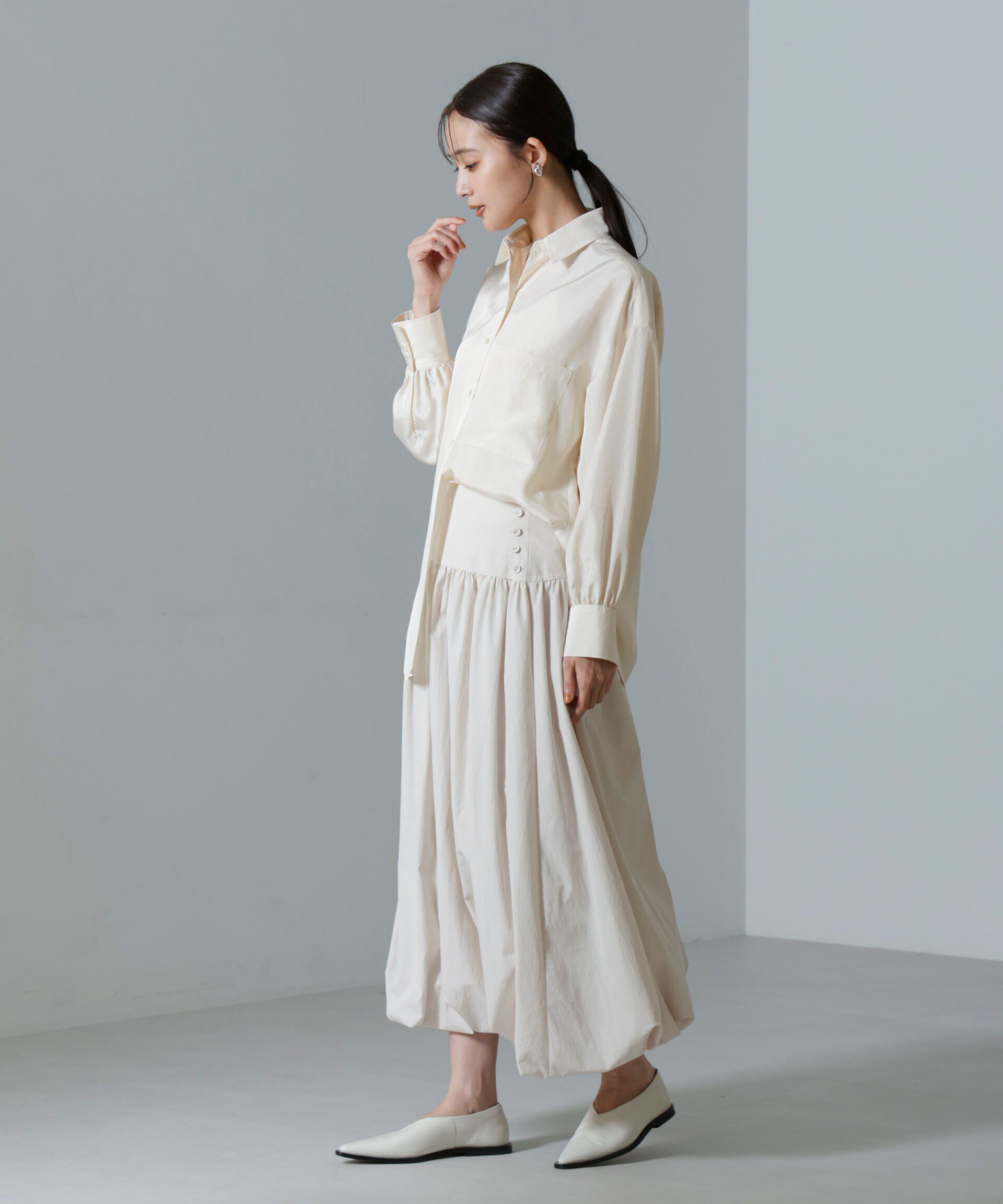 nano･universe「タフタバルーンスカート」|スカート|