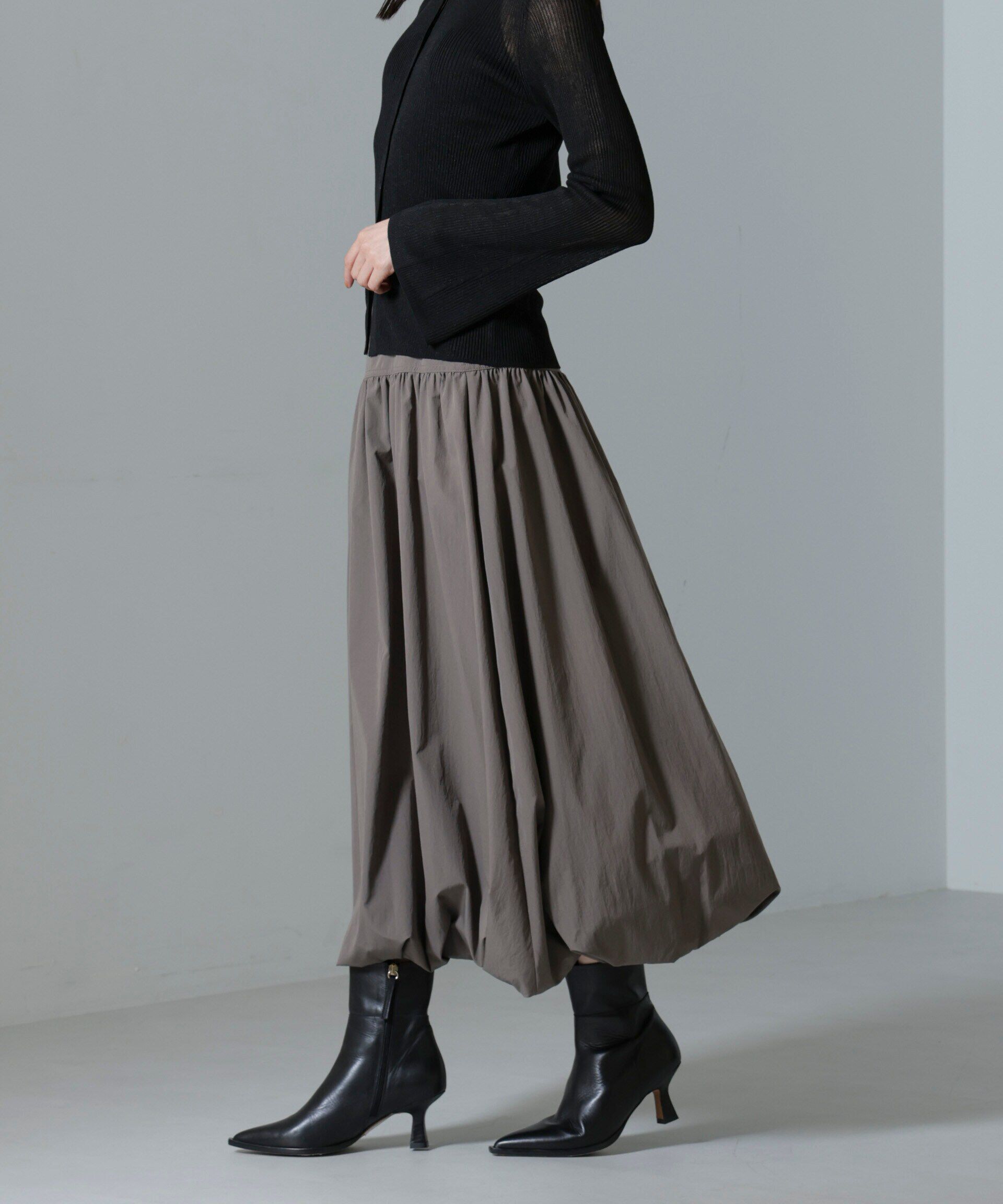 nano･universe「タフタバルーンスカート」|スカート|