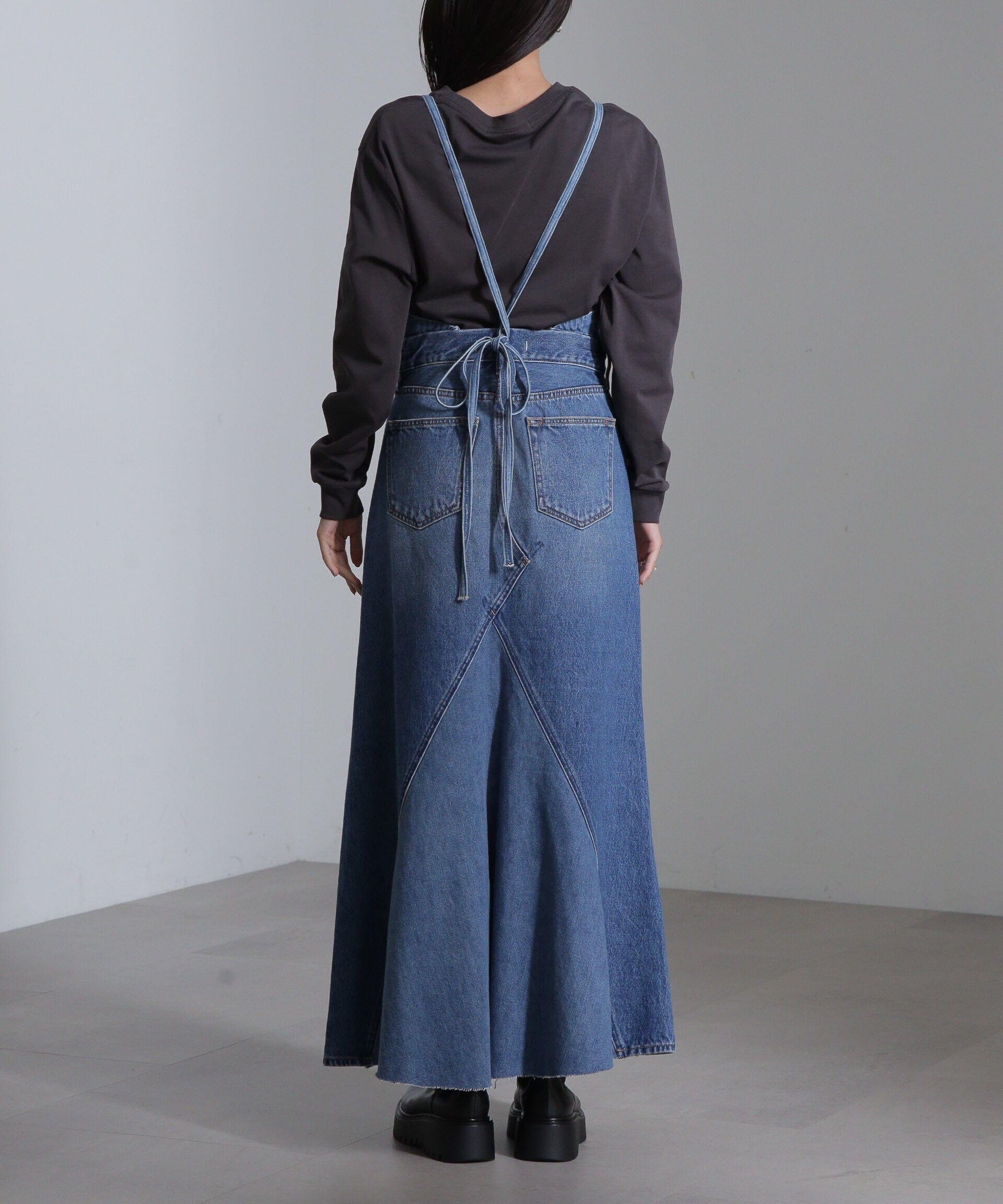 nano･universe「リメイク風2wayナローフレアジャンパースカート」|ワンピース|