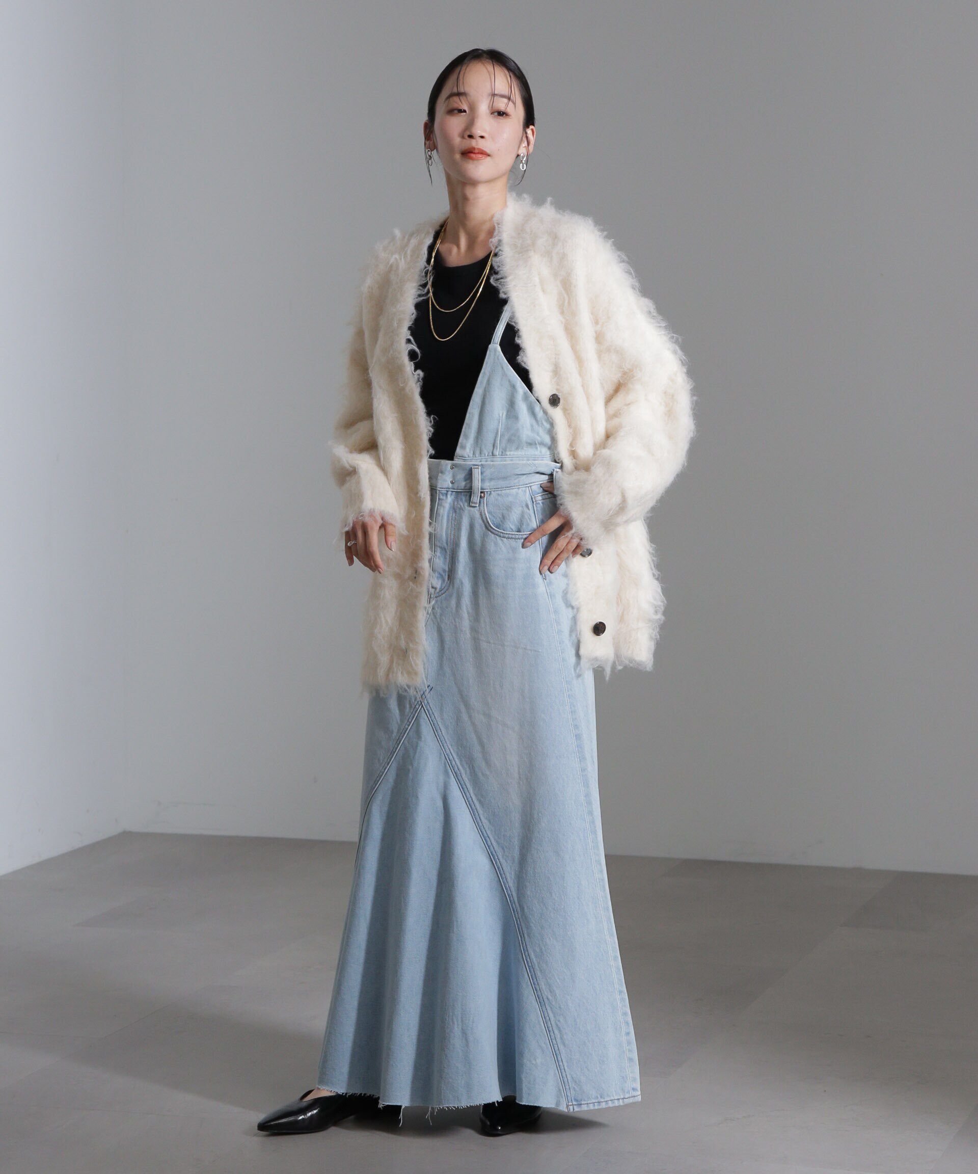 nano･universe「リメイク風2wayナローフレアジャンパースカート」|ワンピース|