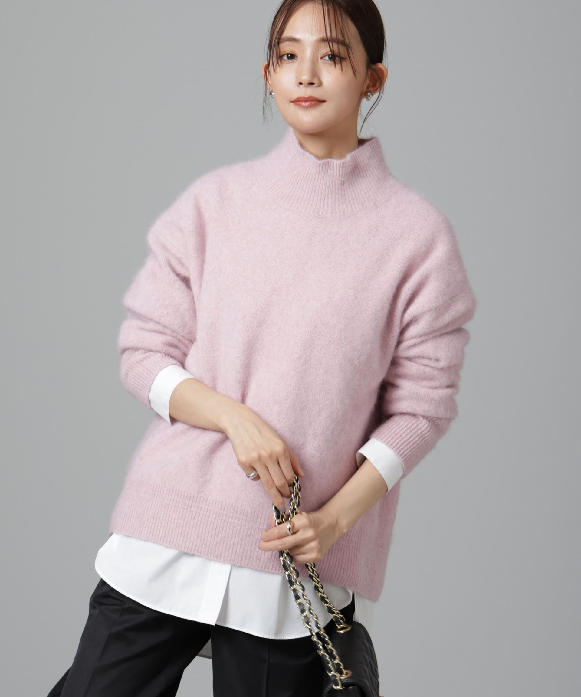 nano･universe「ウォッシャブルフォックスタートルネックプルオーバー」|ニット・セーター|