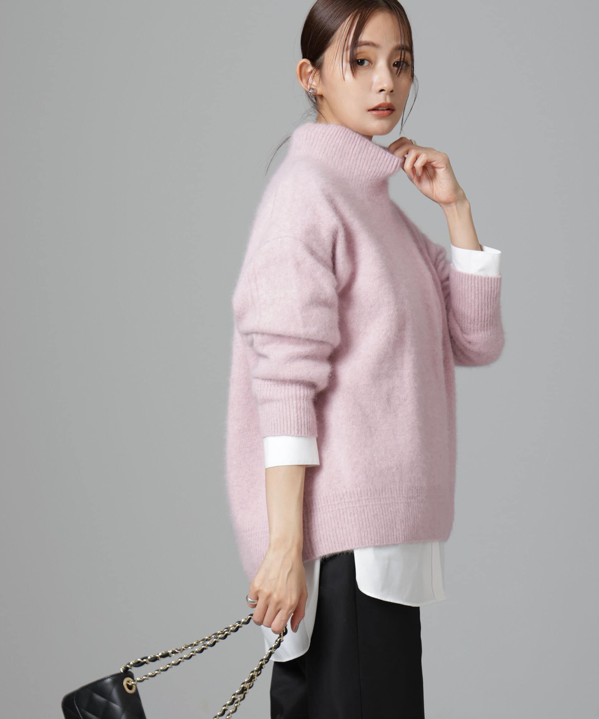 nano･universe「ウォッシャブルフォックスタートルネックプルオーバー」|ニット・セーター|