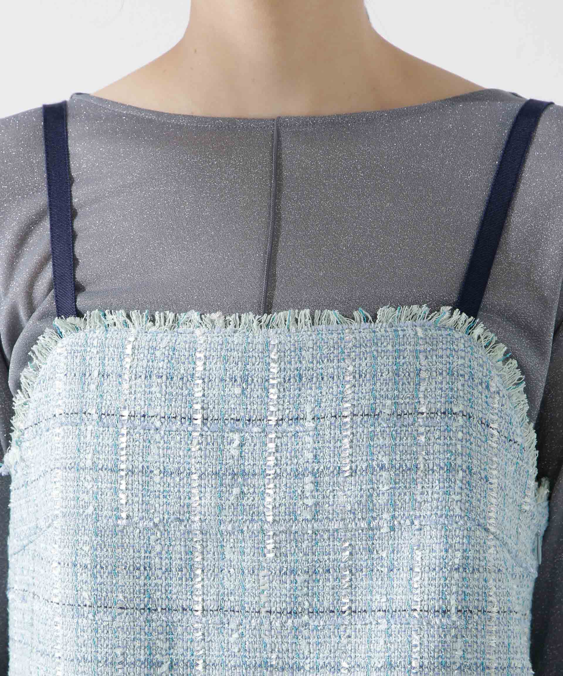 nano･universe「ツィードショートビスチェ」|シャツ・ブラウス|