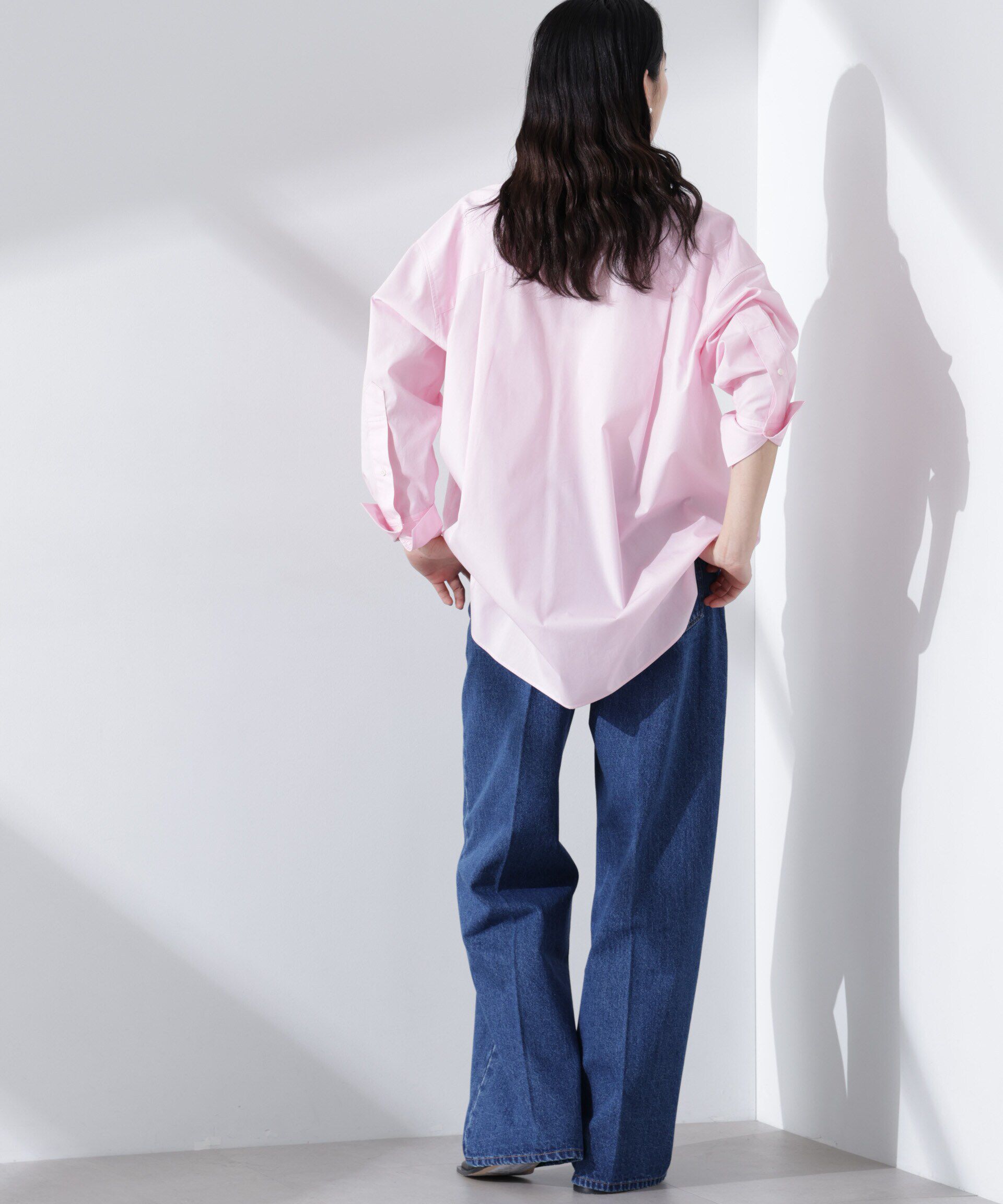 nano･universe「ハイウエストデニム（セットアップ可）」|チノ|