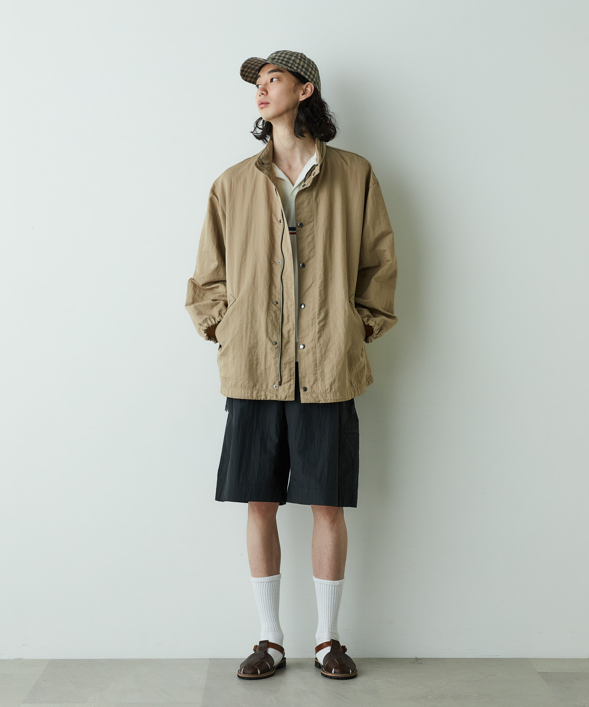 nano･universe「｢HOTEL PALACE｣ｵﾃﾙﾊﾟﾗｽ ﾅｲﾛﾝﾃｯｸﾙｰｽﾞｼﾙｴｯﾄｺｰﾁﾌ」|ブルゾン・スタジャン|