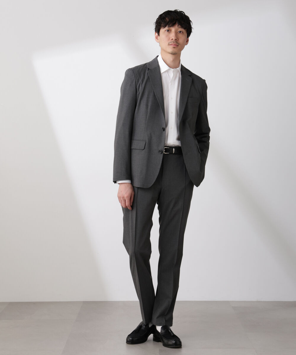 nano･universe「｢N TROUSERS BASIC｣トロピカルストレッチパンツ（セットアップ可）」|スーツ|