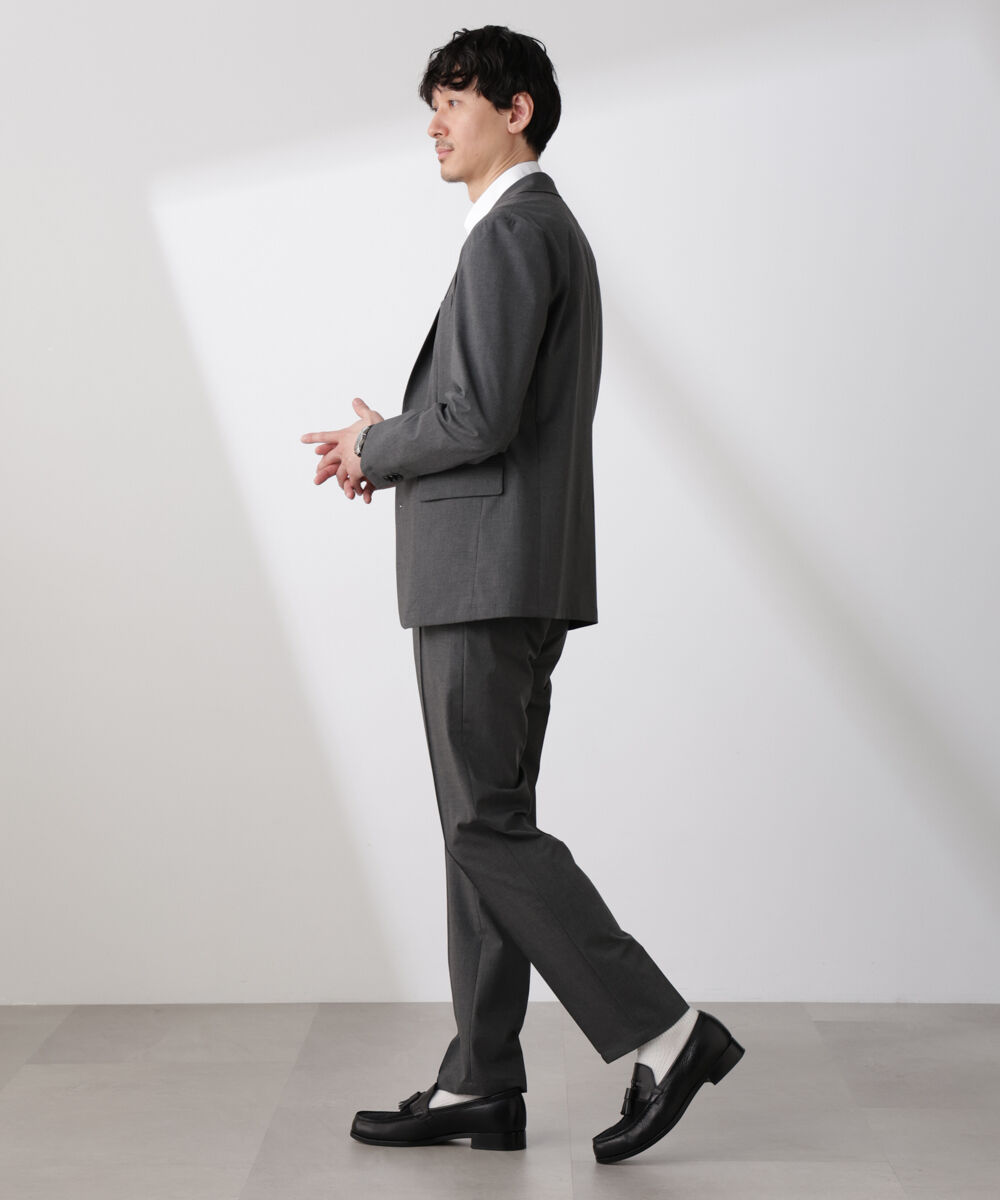 nano･universe「｢N TROUSERS BASIC｣トロピカルストレッチパンツ（セットアップ可）」|スーツ|