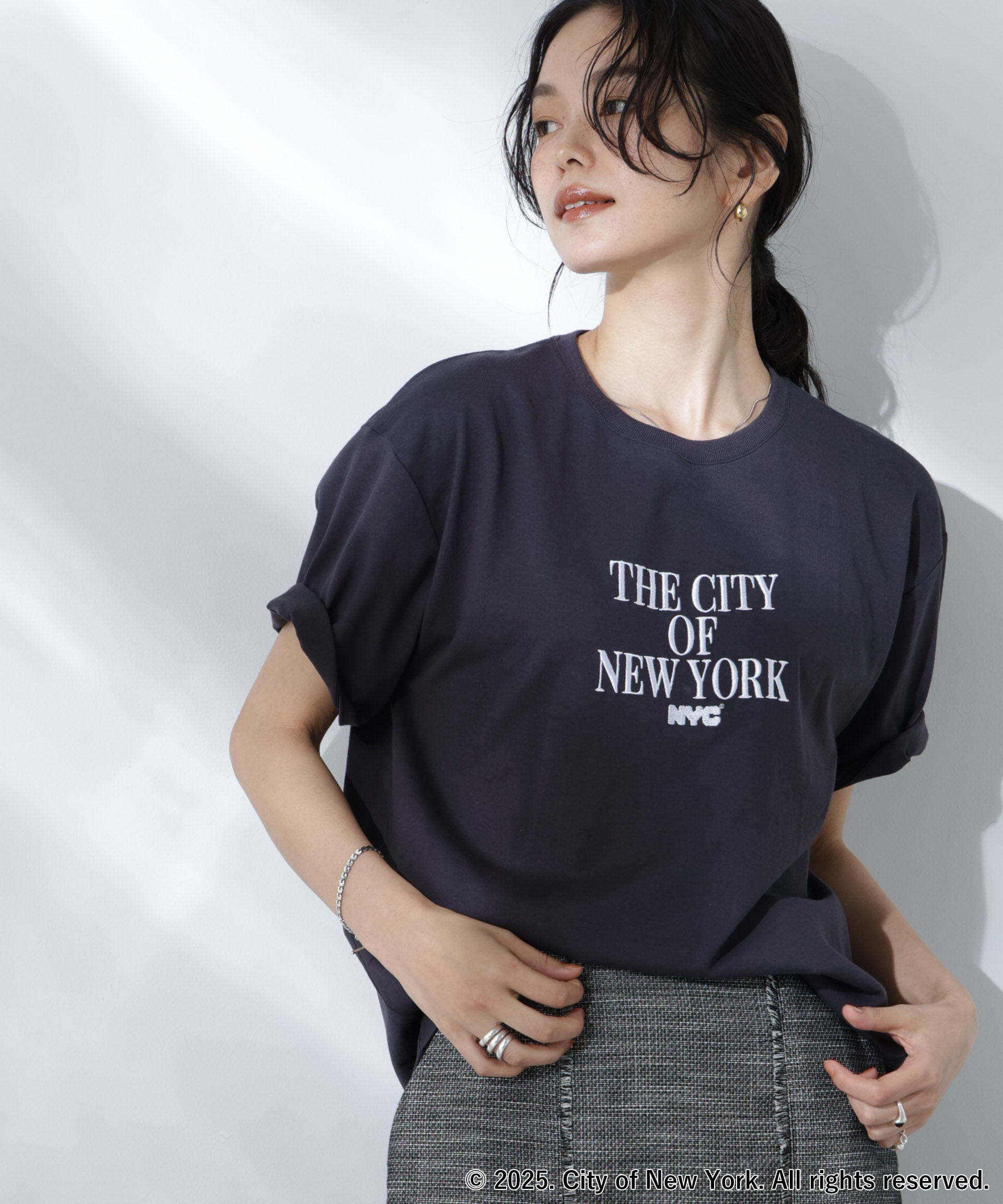 nano･universe「GOOD ROCK SPEED&times;Anti Soaked(R) 汗染み防止 NYC Tシャツ」|Tシャツ・カットソー|