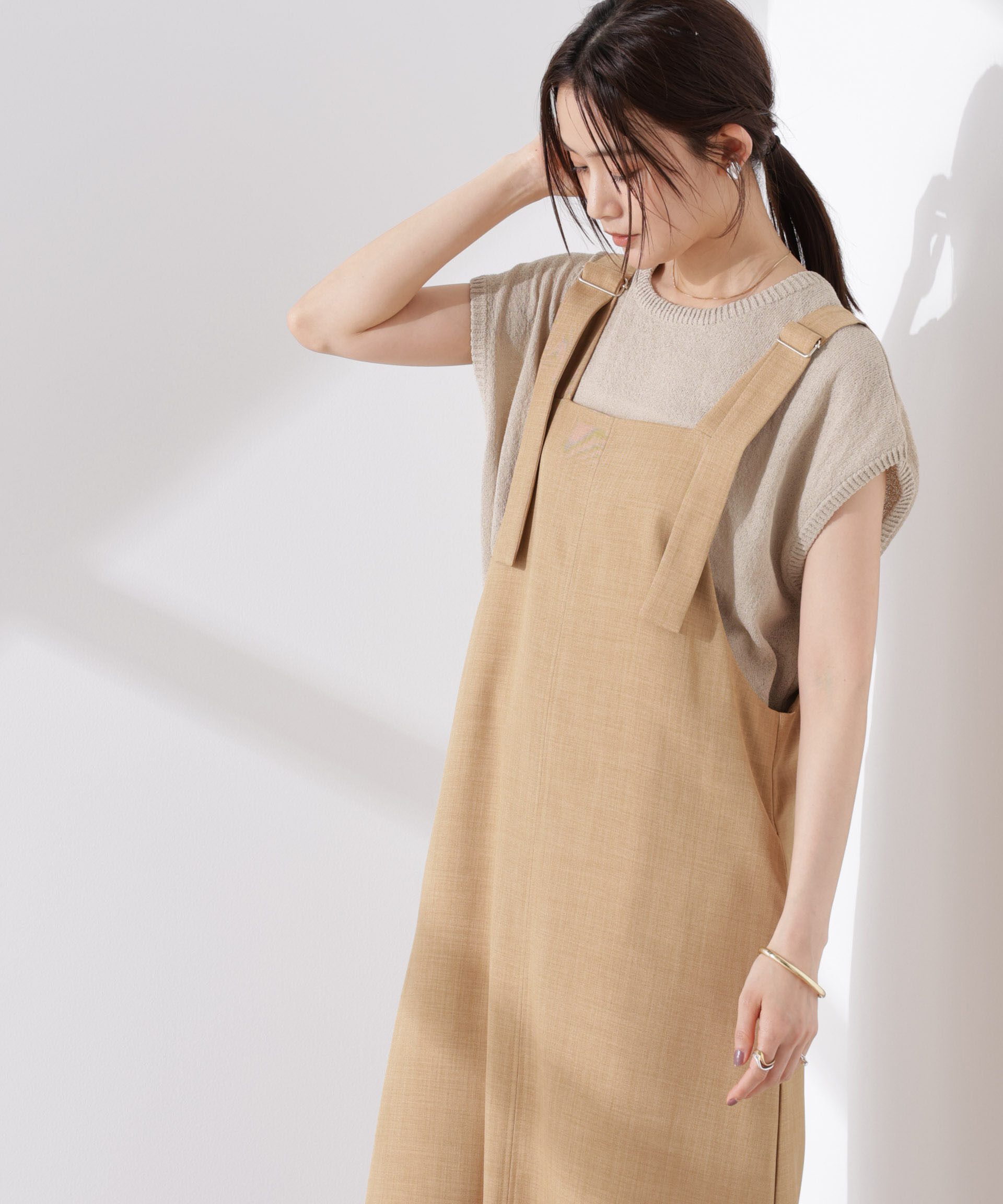 nano･universe「バックスリットシアーニットプルオーバー」|ニット・セーター|