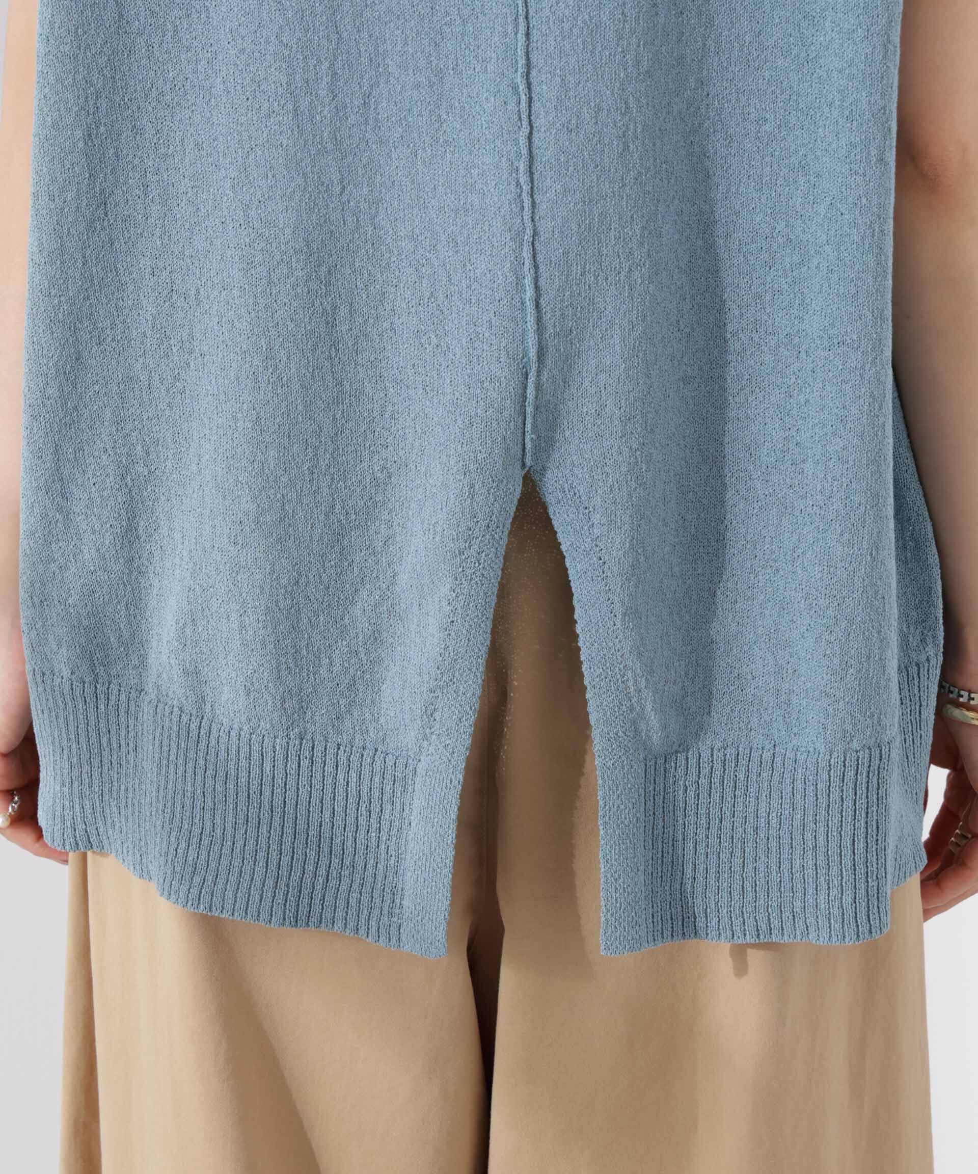 nano･universe「バックスリットシアーニットプルオーバー」|ニット・セーター|