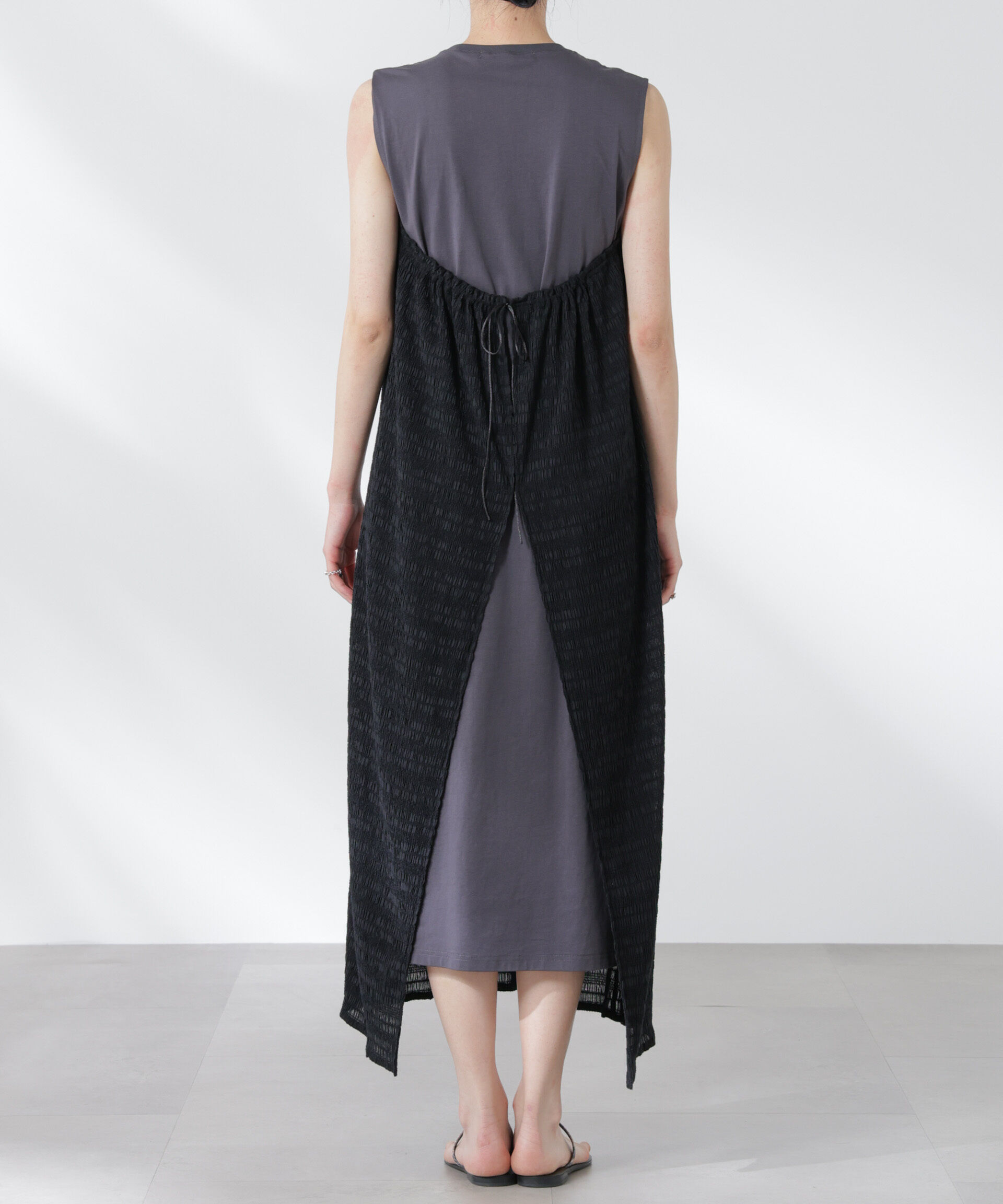 nano･universe「シャーリングベアドッキングカットワンピース」|ワンピース|