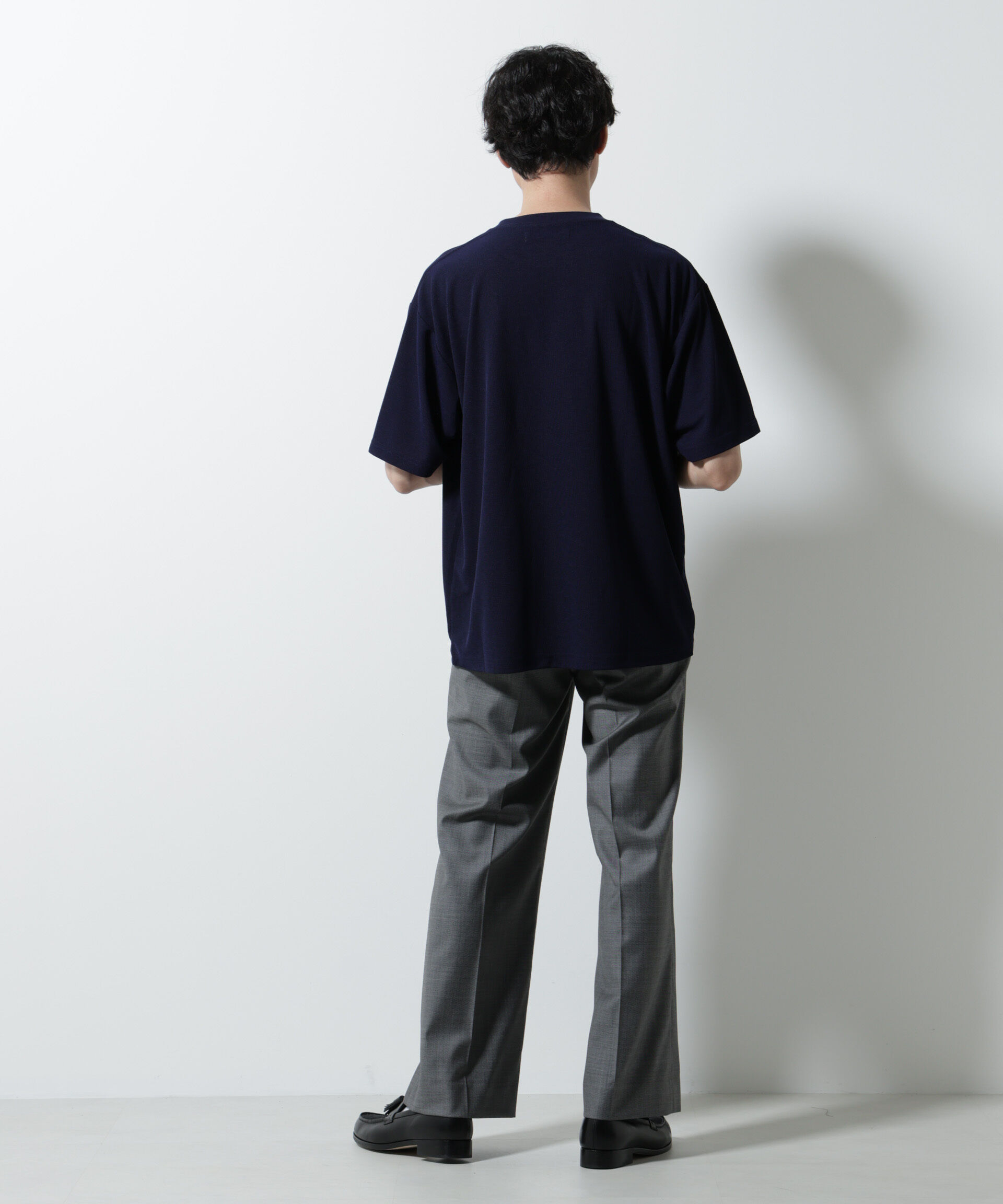 nano･universe「メランジサーフニットＴシャツ半袖」|ニット・セーター|