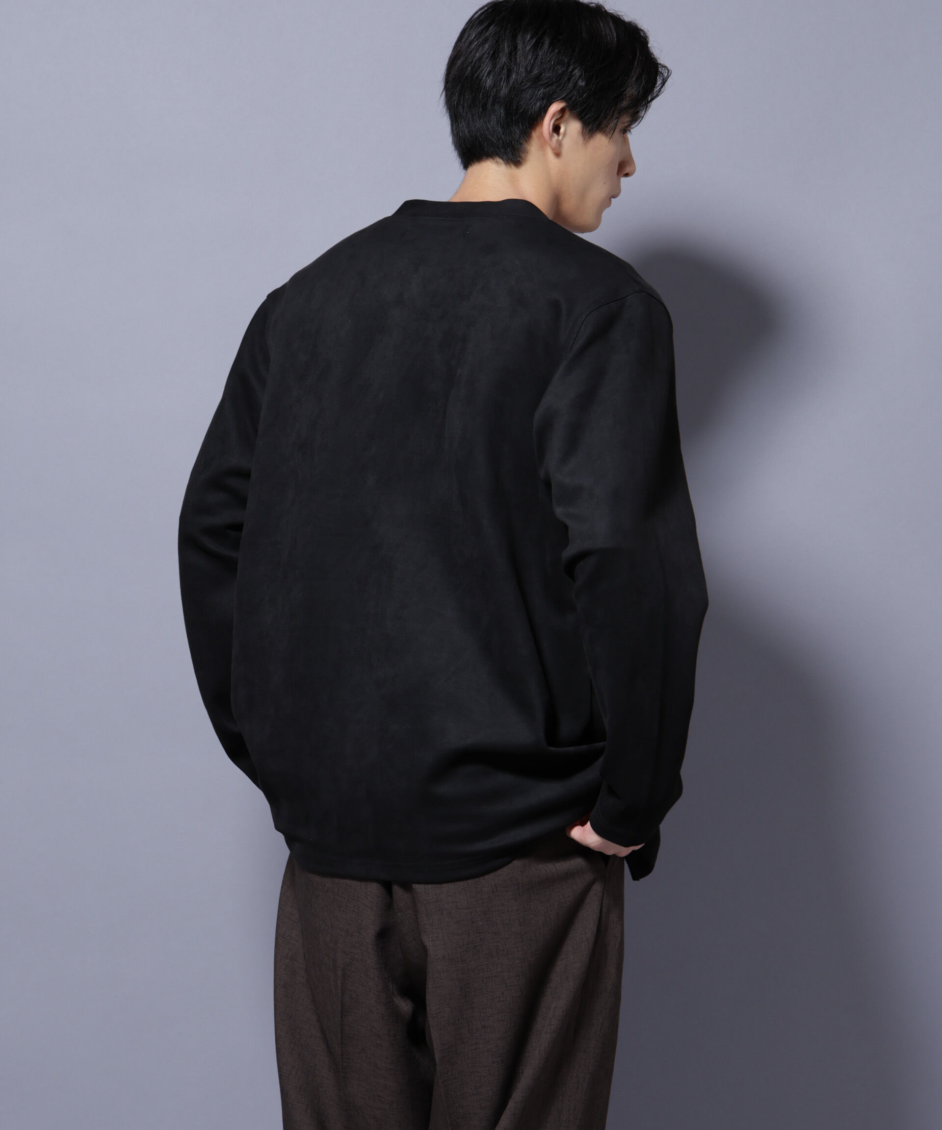 nano･universe「フェイクスエードトッパーカーディガン」|Tシャツ・カットソー|