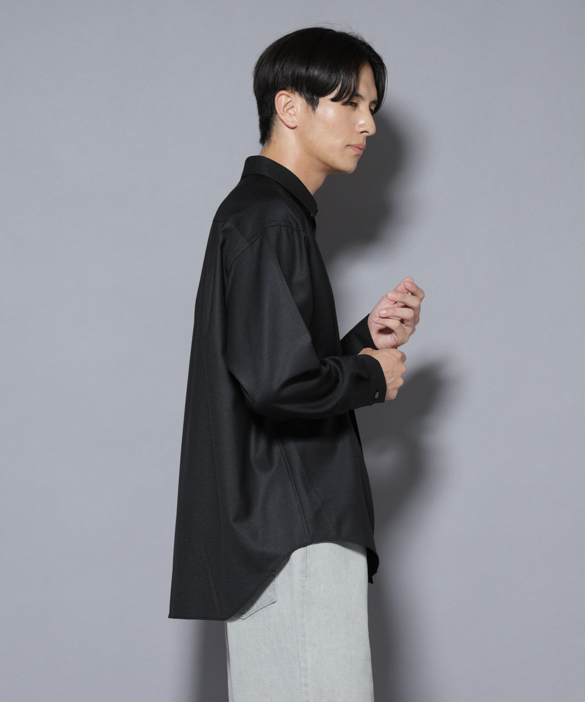 nano･universe「｢Gavante｣ ドライギャバレギュラーカラーシャツ」|シャツ・ブラウス|