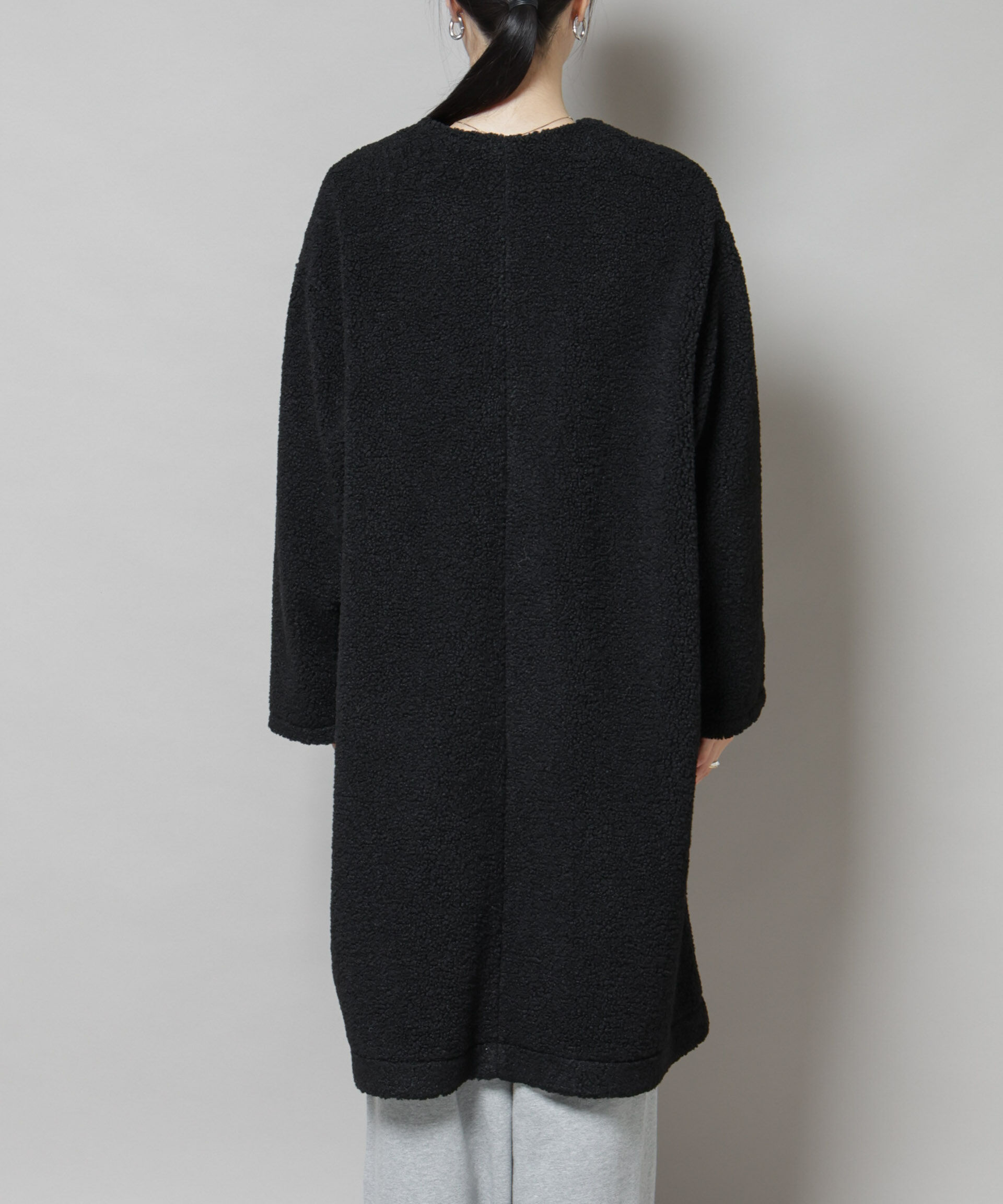 nano･universe「ソフトボアノーカラーコート」|その他|