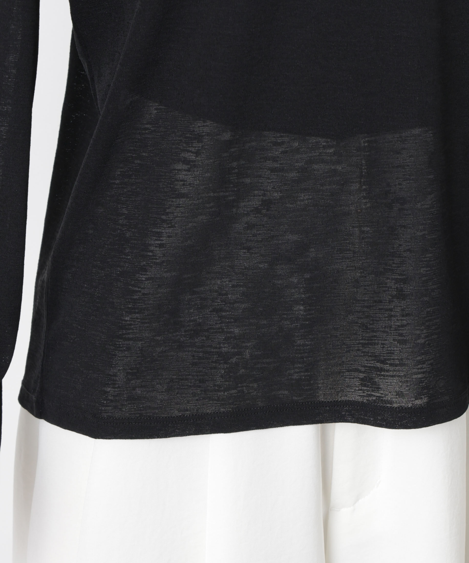 nano･universe「スラブシアーロングスリーブTシャツ」|Tシャツ・カットソー|