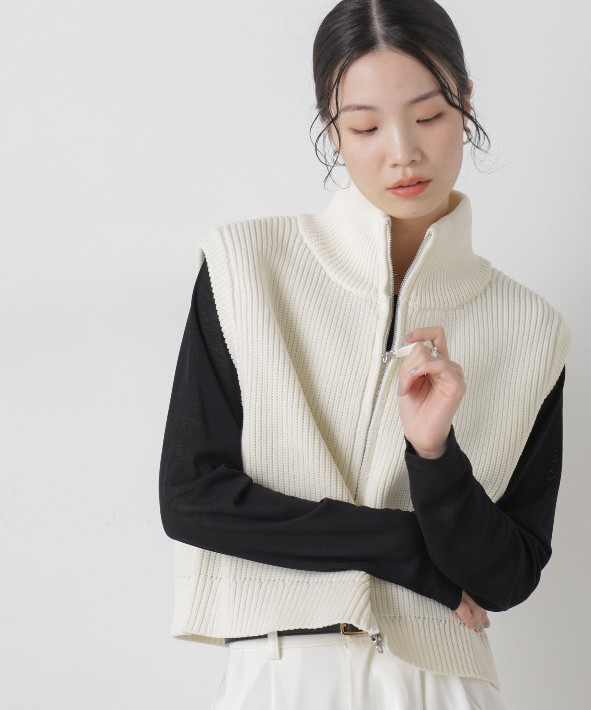 nano･universe「スラブシアーロングスリーブTシャツ」|Tシャツ・カットソー|