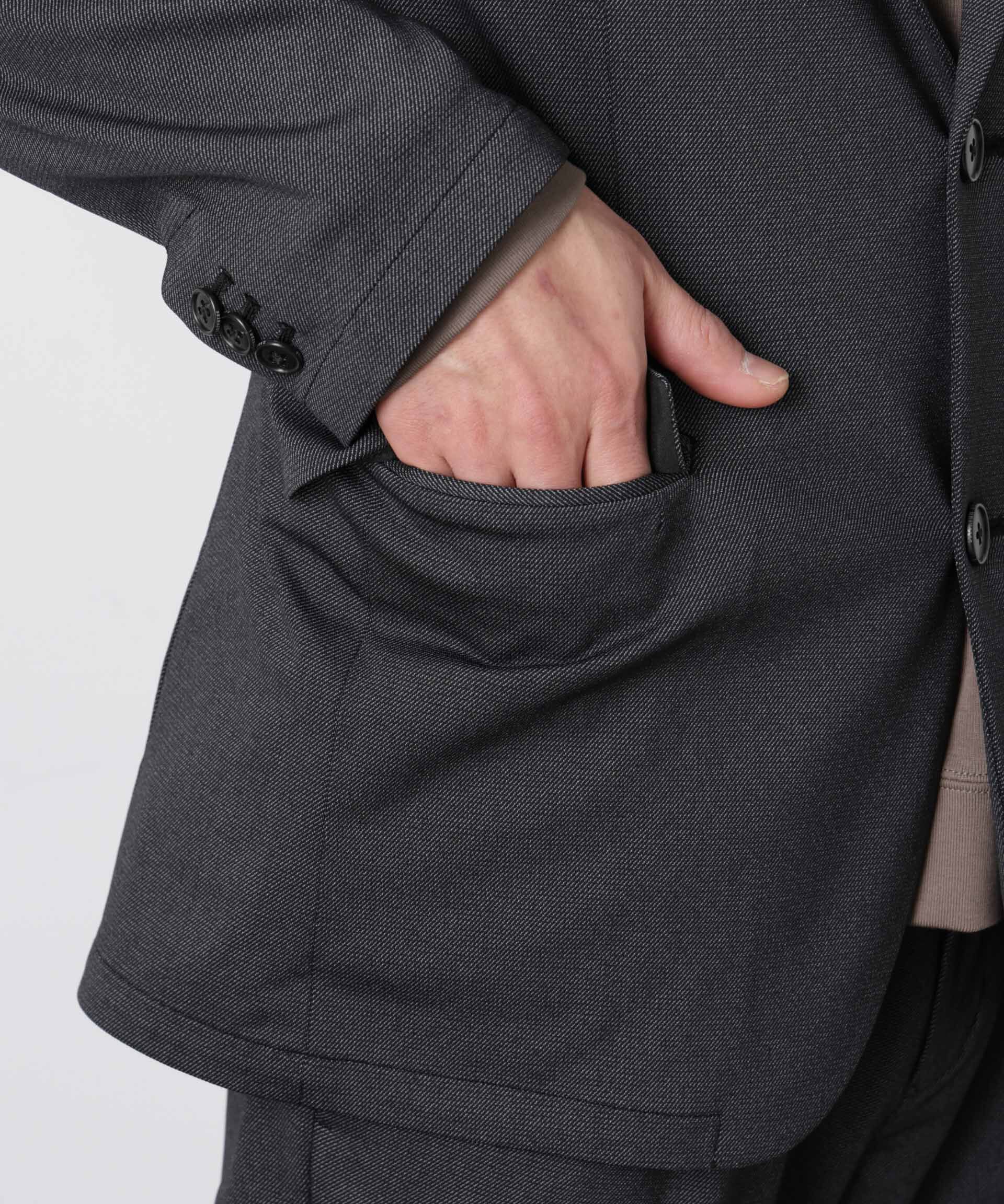 nano･universe「｢Damerino｣ 軽量ジャージーデニムライクストレッチセットアップ」|スーツ|