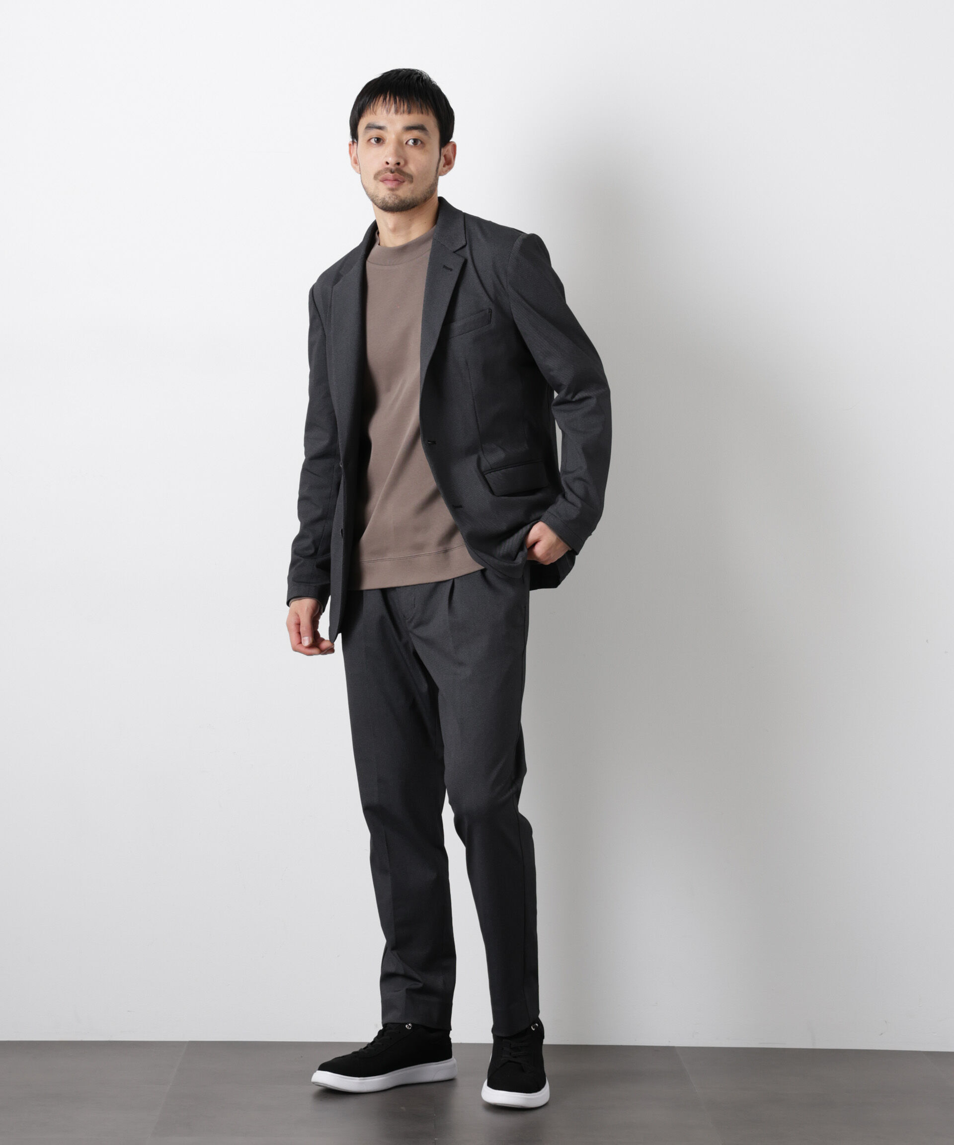 nano･universe「｢Damerino｣ 軽量ジャージーデニムライクストレッチセットアップ」|スーツ|