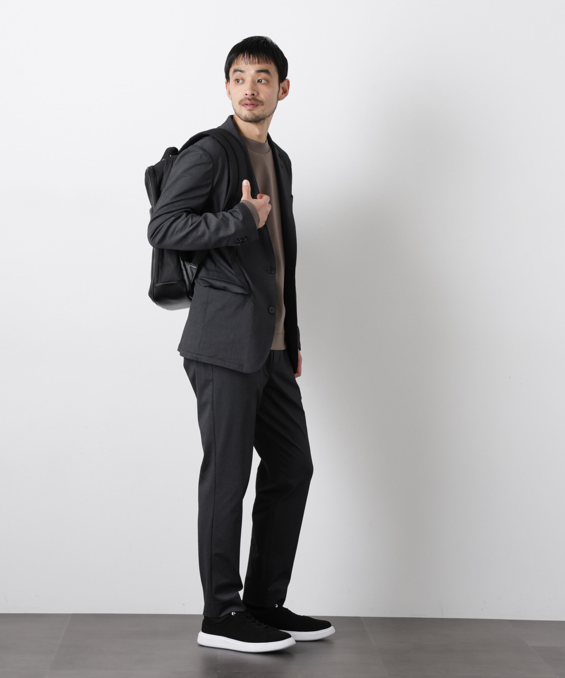 nano･universe「｢Damerino｣ 軽量ジャージーデニムライクストレッチセットアップ」|スーツ|