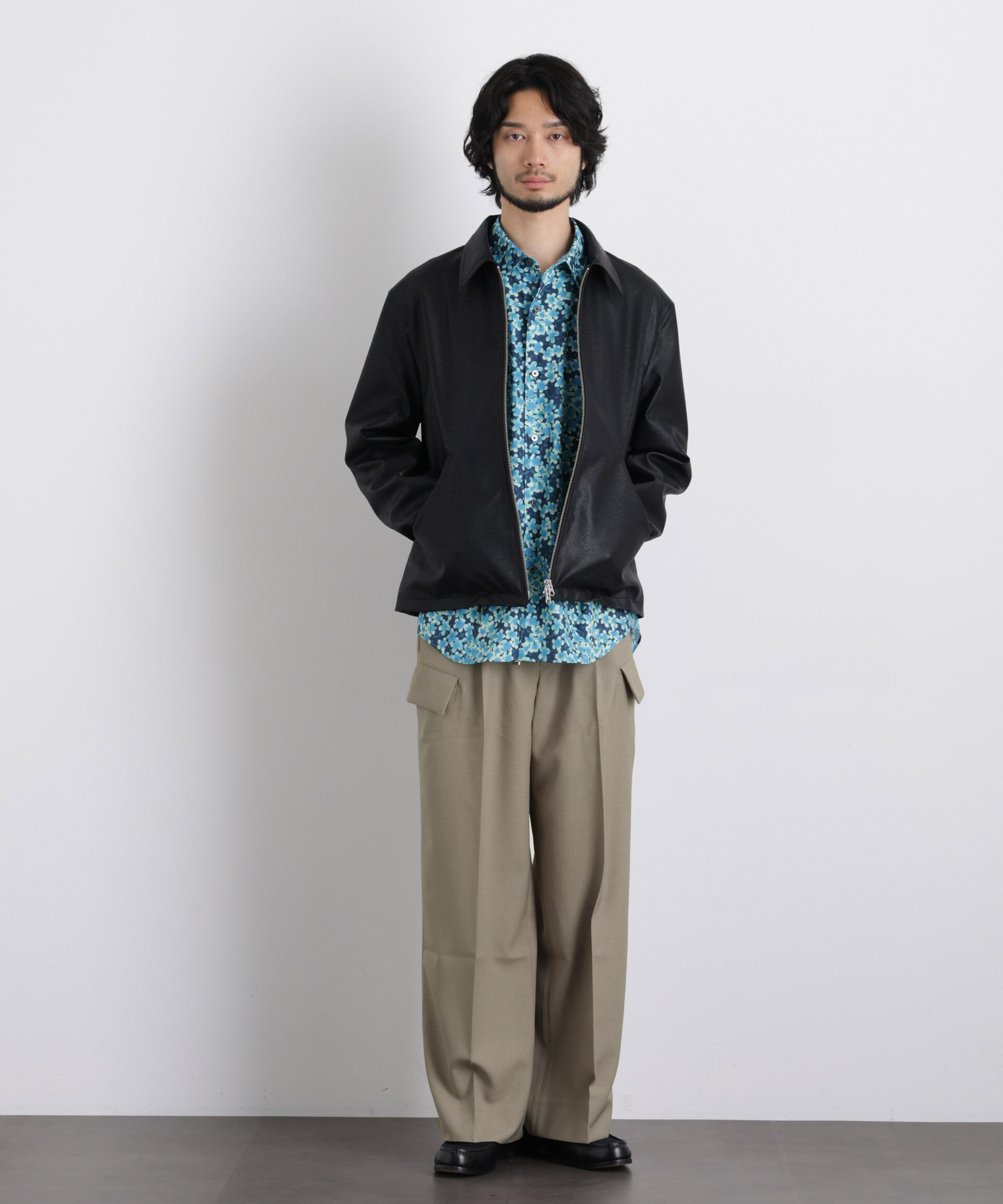 nano･universe「「Gavante」ドライギャバワイドカーゴパンツ」|チノ|