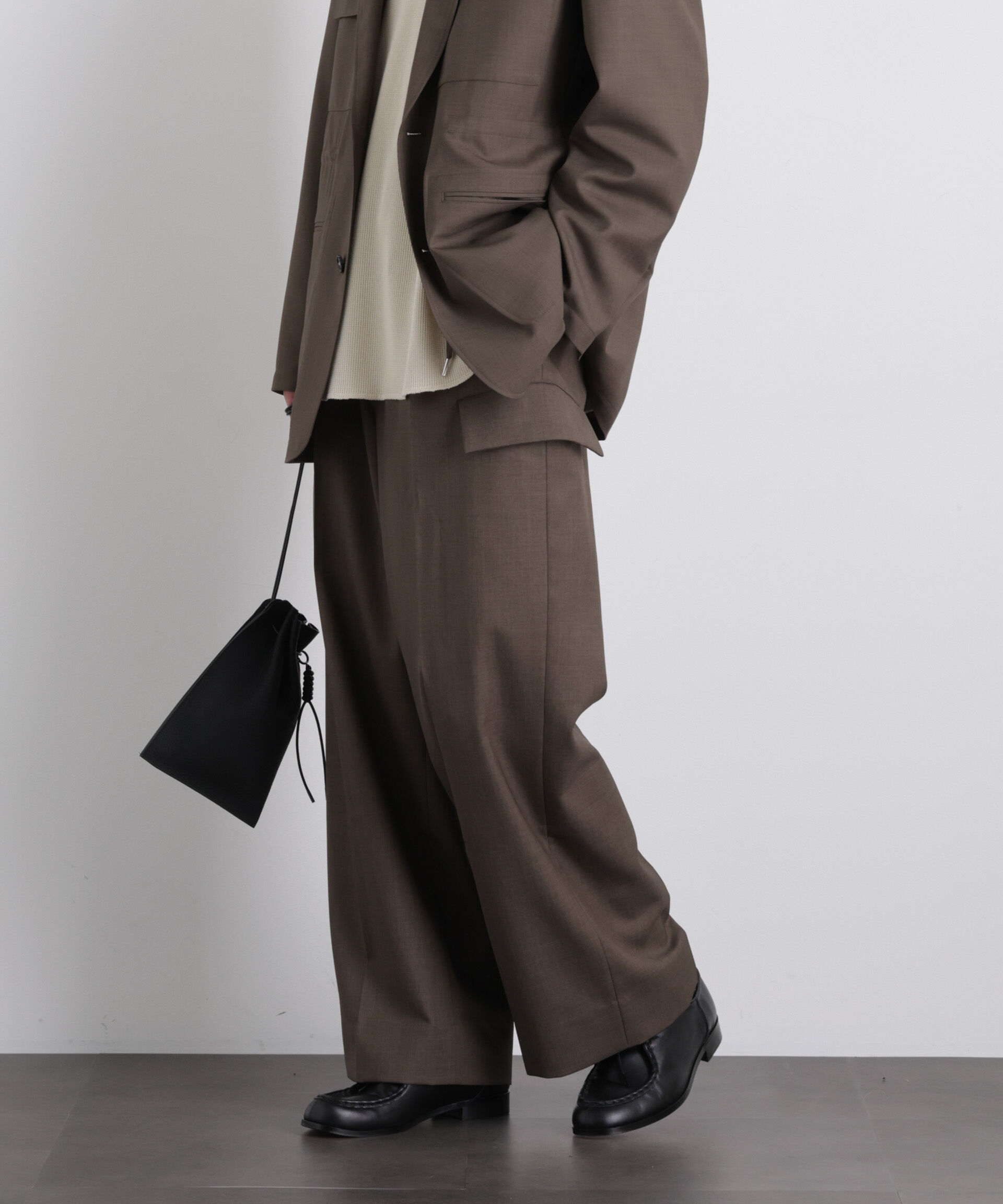 nano･universe「「Gavante」ドライギャバワイドカーゴパンツ」|チノ|