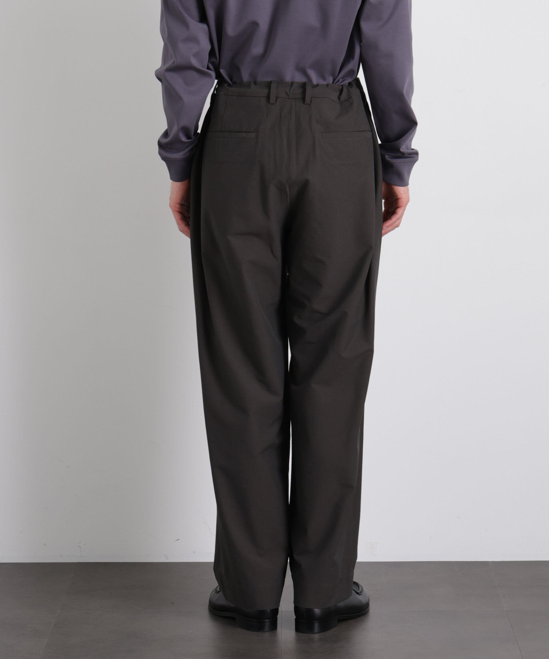 nano･universe「ストレッチワイド イージーパンツ」|チノ|