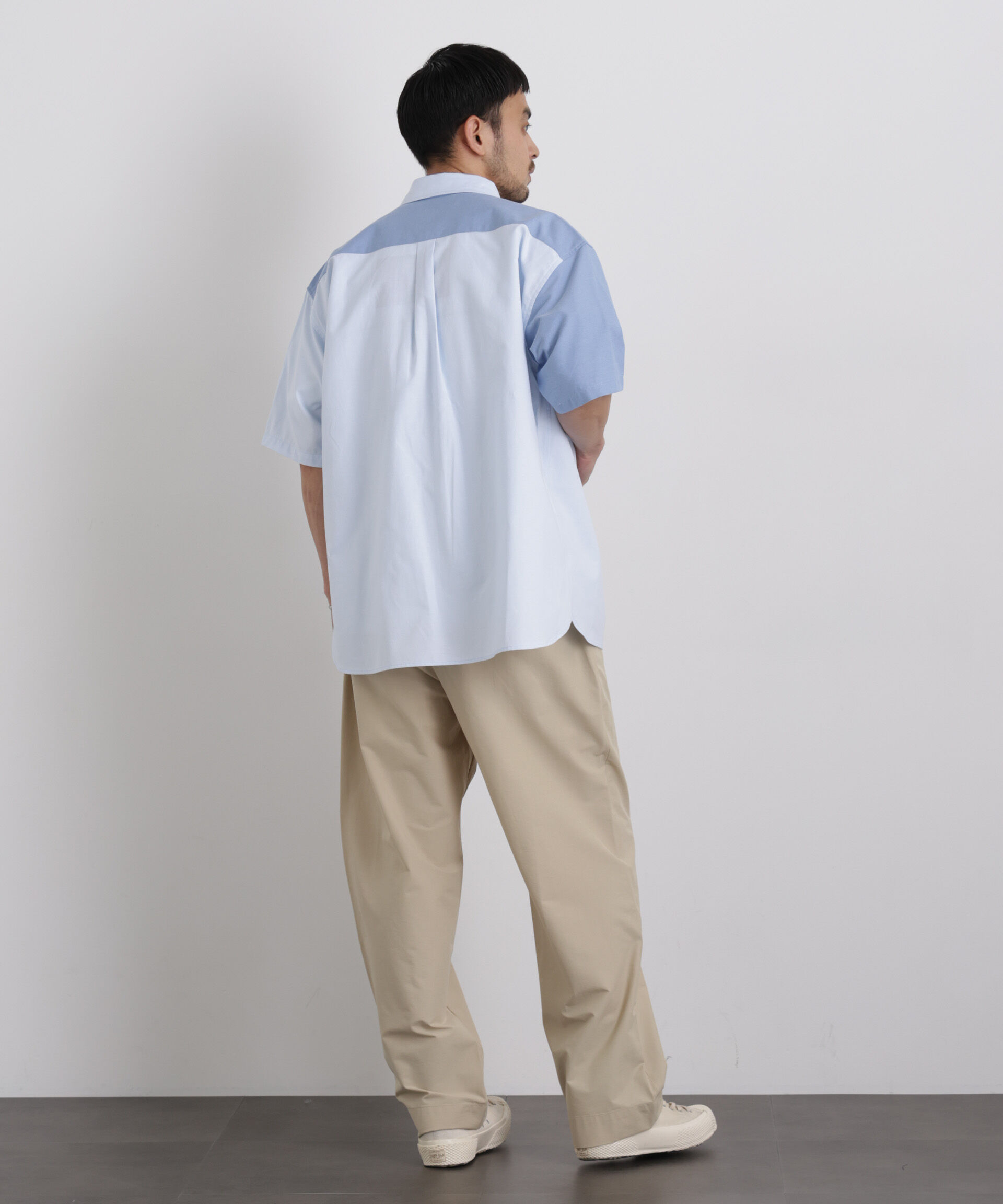 nano･universe「ストレッチワイド イージーパンツ」|チノ|