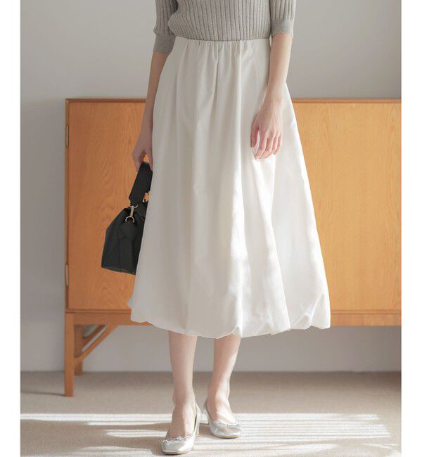 組曲「ソフトクロスバルーン スカート」|スカート|アイボリー系