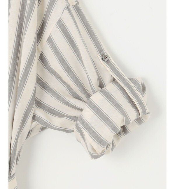 自由区「【洗える】テンセルリネンシャツワンピース」|ワンピース|