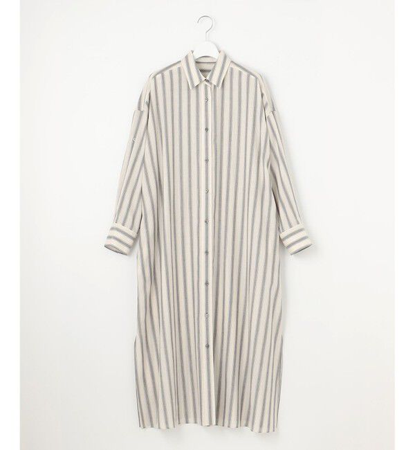 自由区「【洗える】テンセルリネンシャツワンピース」|ワンピース|