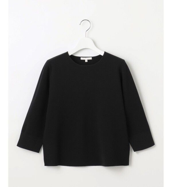 自由区「【アンサンブル対応・洗える】レーヨンストレッチ7分袖 ニット」|ニット・セーター|