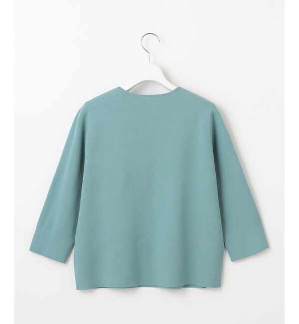 自由区「【アンサンブル対応・洗える】レーヨンストレッチ7分袖 ニット」|ニット・セーター|